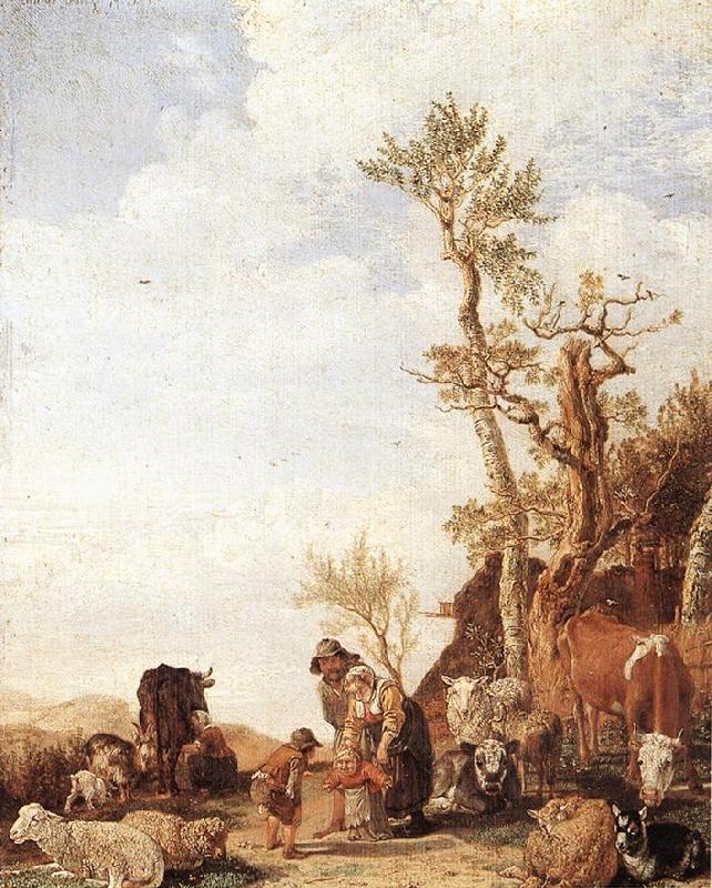 POTTER, Paulus Peasant Family with Animals F